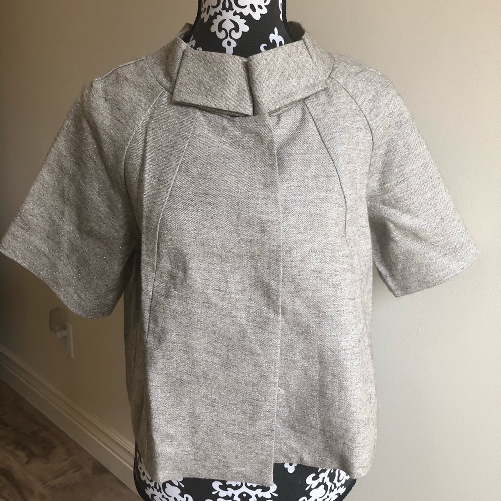 BY ❤️MALENE BIRGER❤️ CAMEO Metallic Crop Jacket 36